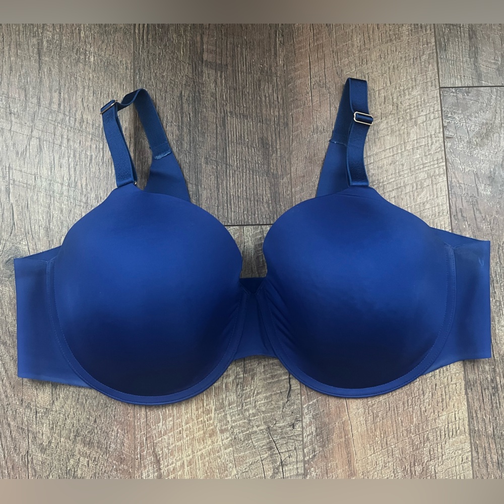 Soma Women's Blue Underwire Vanishing 360 Perfect Coverage Size 42D